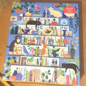 Galison 1000 piece puzzle Purrfect Nook